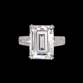 Diamond Shard Ring. Lab-Grown Simulated Diamond