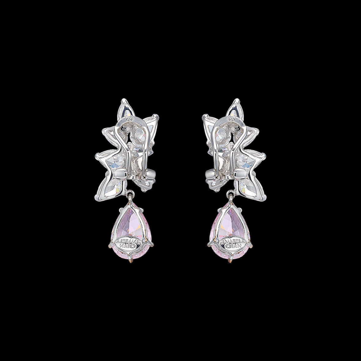 Lily Rose Cluster Earrings, Earrings, Anabela Chan Joaillerie - Fine jewelry with laboratory grown and created gemstones hand-crafted in the United Kingdom. Anabela Chan Joaillerie is the first fine jewellery brand in the world to champion laboratory-grown and created gemstones with high jewellery design, artisanal craftsmanship and a focus on ethical and sustainable innovations.