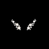 Mini Constellation Pearl Earrings, Earrings, Anabela Chan Joaillerie - Fine jewelry with laboratory grown and created gemstones hand-crafted in the United Kingdom. Anabela Chan Joaillerie is the first fine jewellery brand in the world to champion laboratory-grown and created gemstones with high jewellery design, artisanal craftsmanship and a focus on ethical and sustainable innovations.