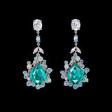 Paraiba Spectra Earrings, Earrings, Anabela Chan Joaillerie - Fine jewelry with laboratory grown and created gemstones hand-crafted in the United Kingdom. Anabela Chan Joaillerie is the first fine jewellery brand in the world to champion laboratory-grown and created gemstones with high jewellery design, artisanal craftsmanship and a focus on ethical and sustainable innovations.