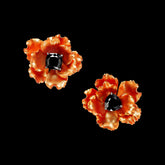 Phoenix Floral Earrings. Lab-Grown Simulated Diamond