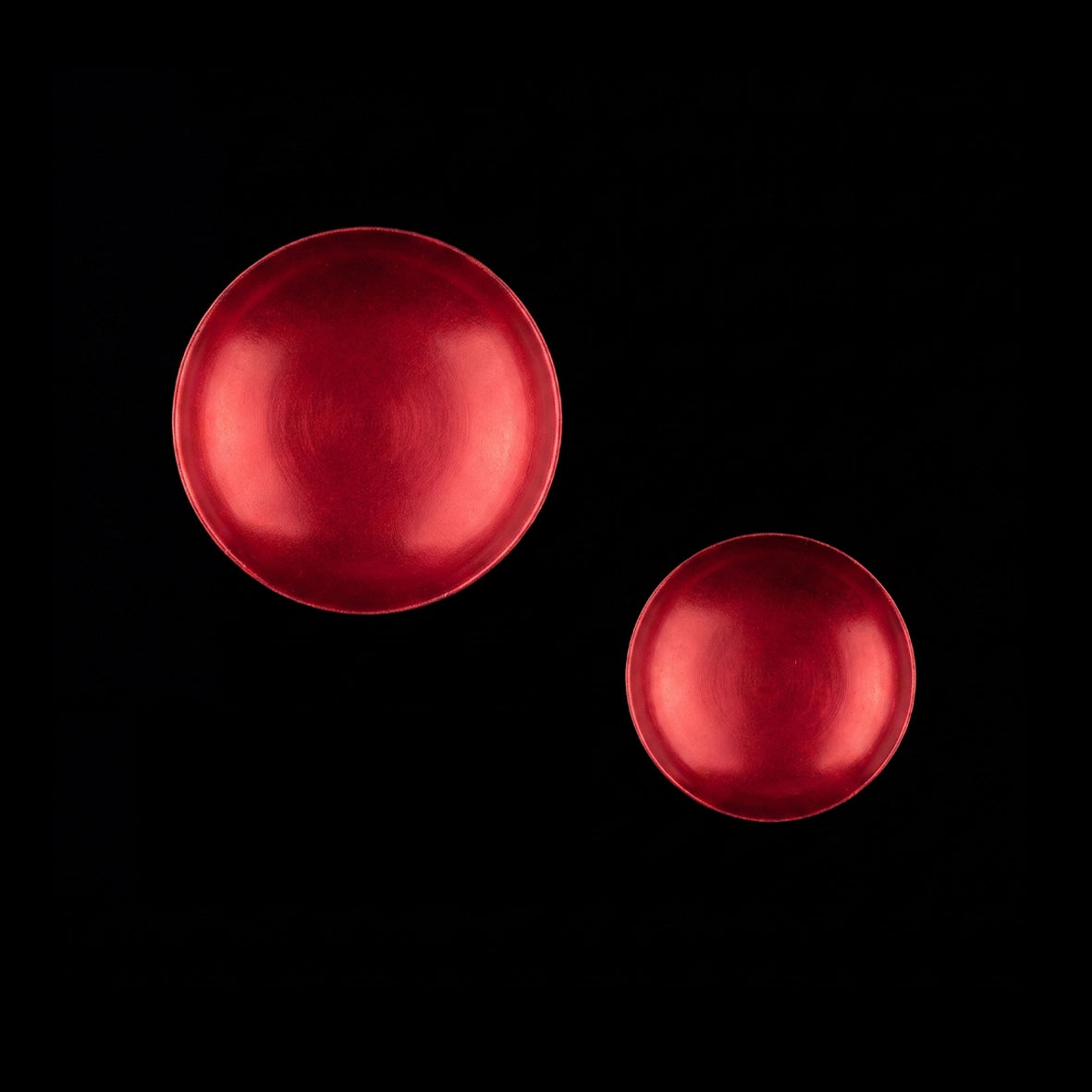 Primary. Crimson Aluminium Earrings