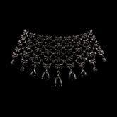 Black Diamond Valour Choker. Lab-Grown Simulated Diamond