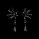 Black Diamond Valour Earrings. Lab-Grown Simulated Diamond