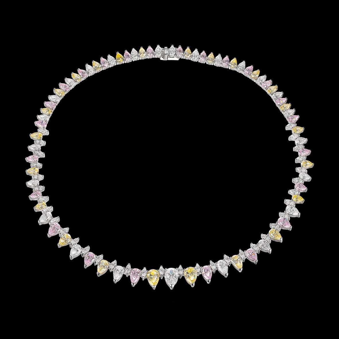 Candy Infinity Necklace. Lab-Grown Simulated Diamond