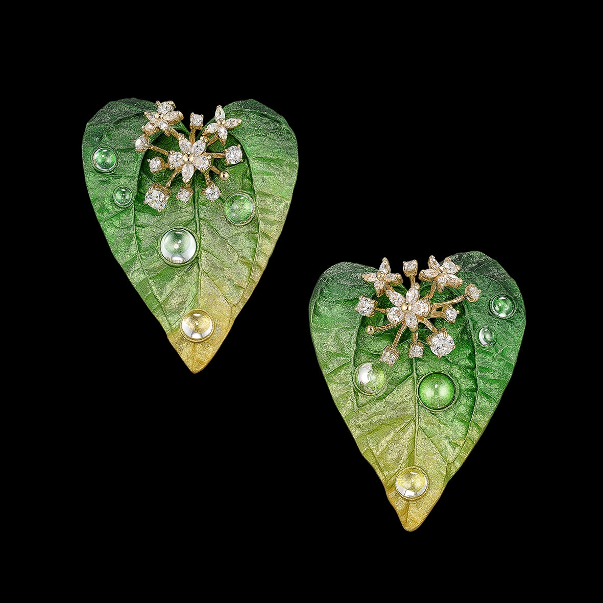 Citrus Poison Ivy Earrings