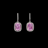 Comet Kunzite Earrings, Earrings, Anabela Chan Joaillerie - Fine jewelry with laboratory grown and created gemstones hand-crafted in the United Kingdom. Anabela Chan Joaillerie is the first fine jewellery brand in the world to champion laboratory-grown and created gemstones with high jewellery design, artisanal craftsmanship and a focus on ethical and sustainable innovations.