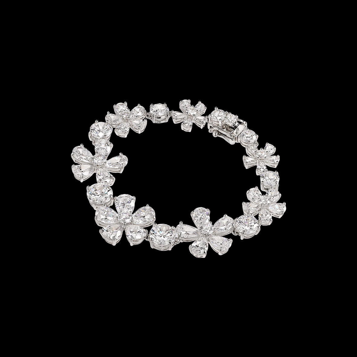 Diamond Marguerite Daisy Bracelet