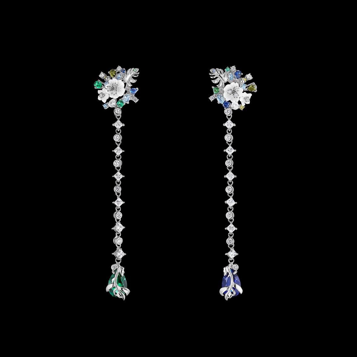 Emerald Paradise Drop Earrings