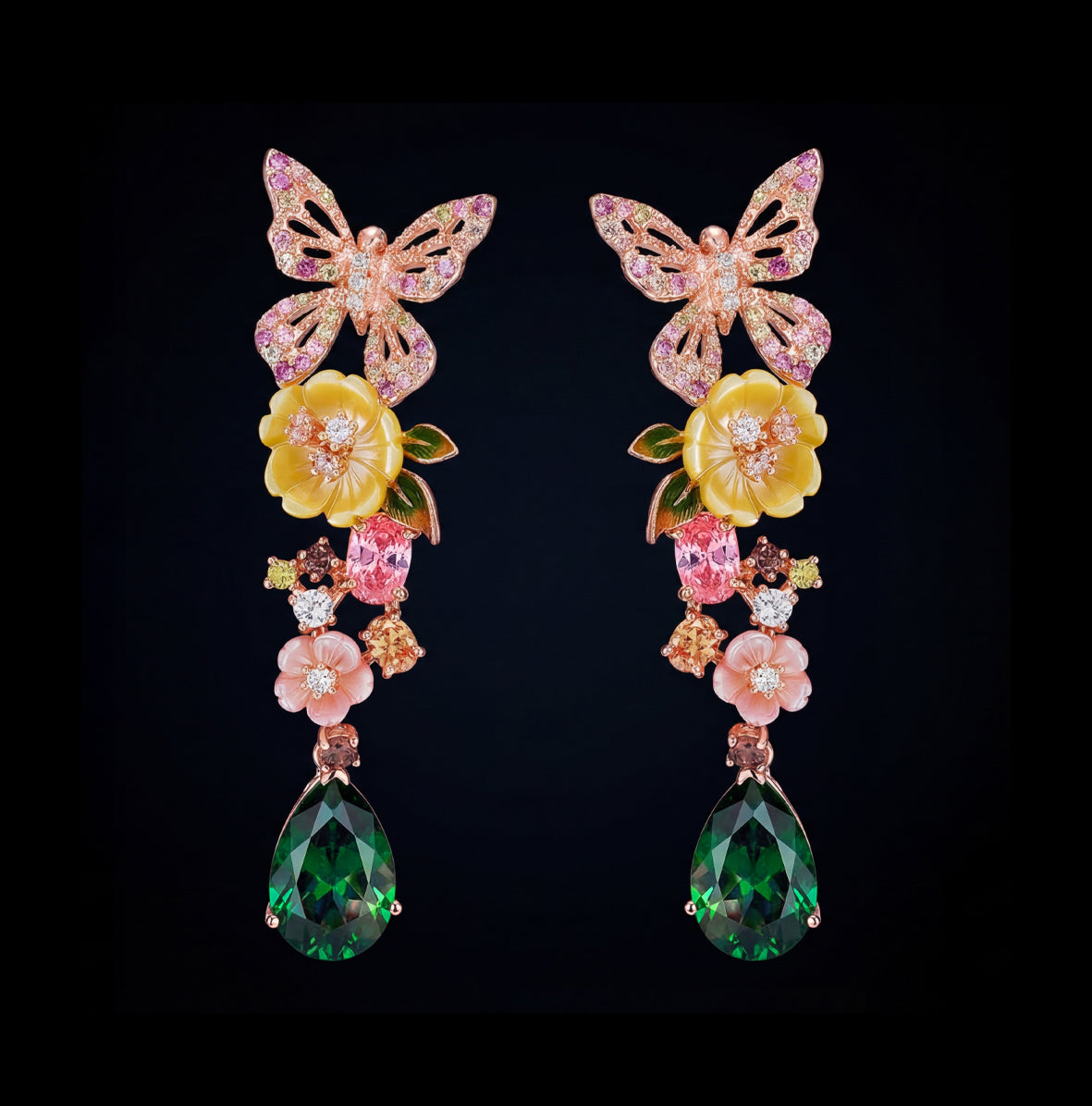 Emerald Vine Earrings