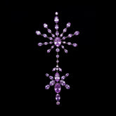 Lavender Valour Brooch. Lab-Grown Amethyst