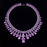 Lavender Valour Sautoir Necklace. Lab-Grown Amethyst