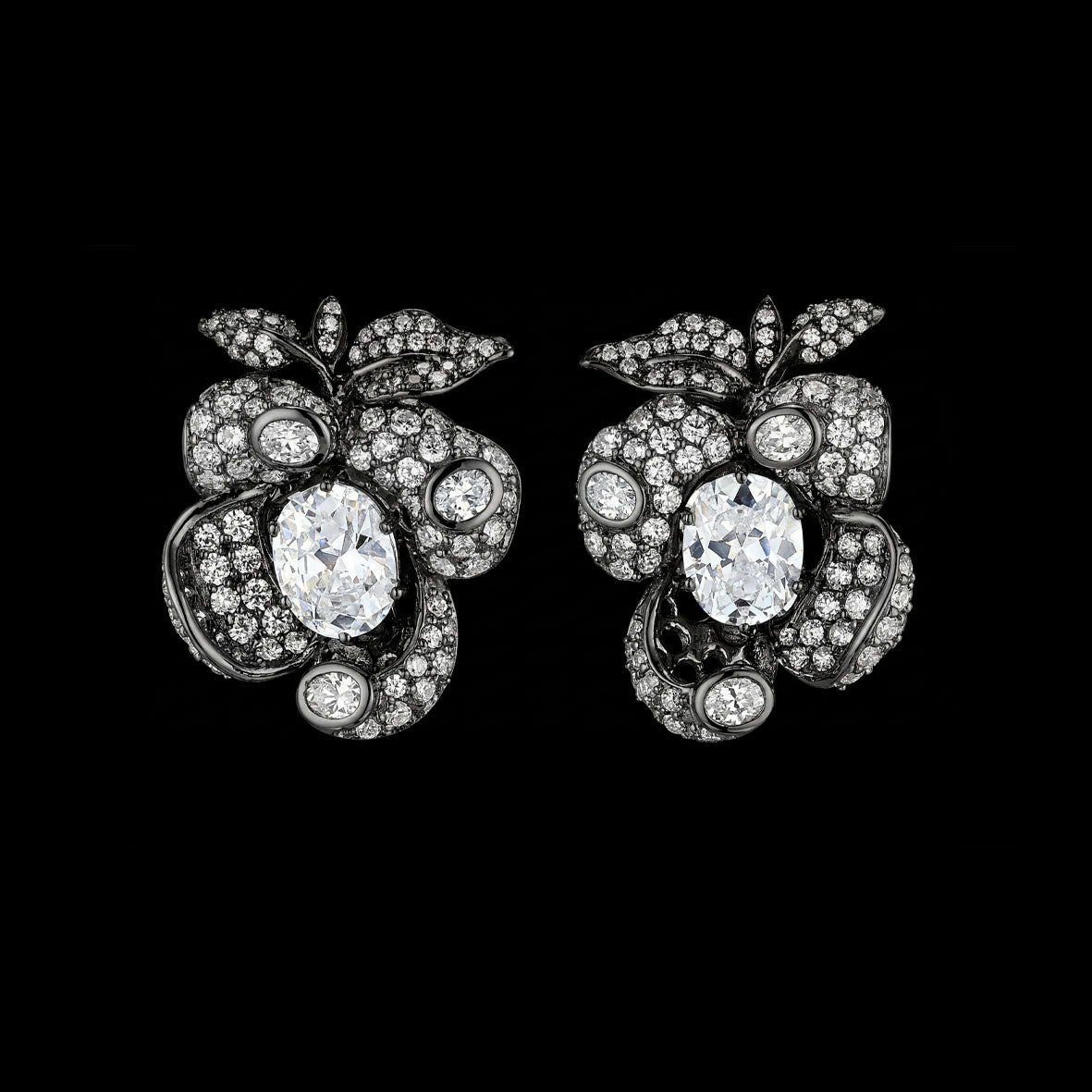 Mini Blossom Diamond Earrings