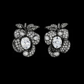 Mini Blossom Diamond Earrings. Lab-Grown Simulated Diamond
