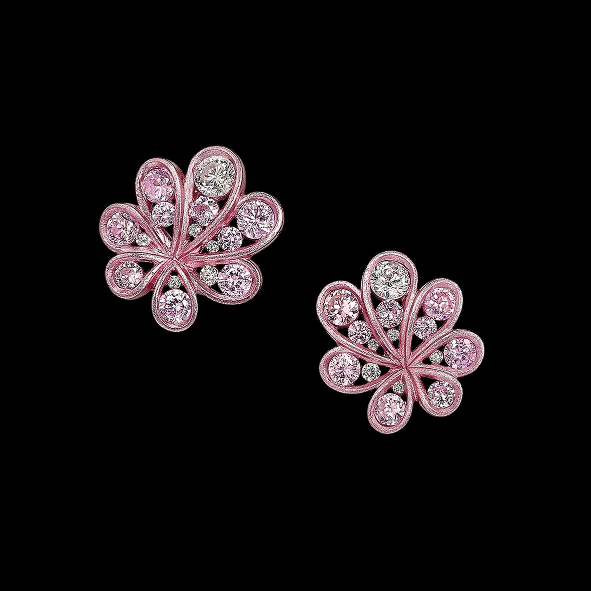 Pale Rose Chanterelle Studs