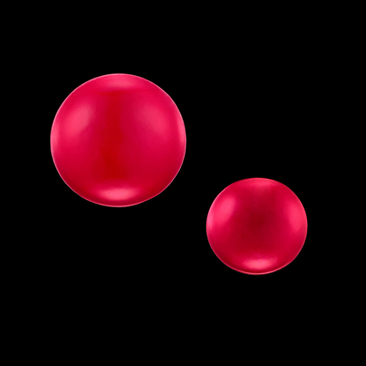 Primary. Crimson Aluminium Earrings
