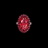 Ruby Candy Crush Ring. Lab-Grown Ruby