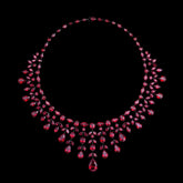 Ruby Valour Necklace. Lab-Grown Ruby