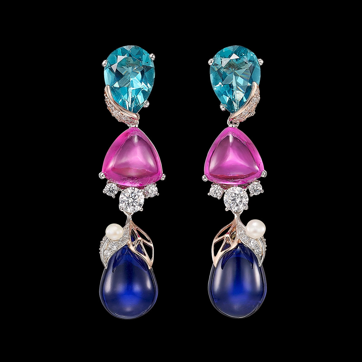 Sapphire Berry Earrings