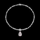 Satine Diamond Spectra Necklace. Lab-Grown Simulated Diamond