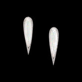 Sky Opal Glimmer Earrings. Lab-Grown Opal