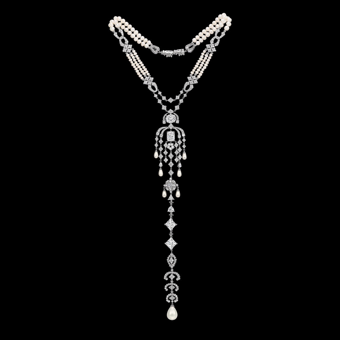 Sunburst Dentelle Pendant Necklace