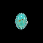 Turquoise Candy Crush Ring. Lab-Grown Turquoise