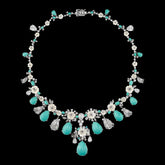 Turquoise Paradise Necklace. Lab-Grown Turquoise