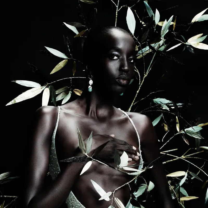 Diamond Jade Berry Earrings