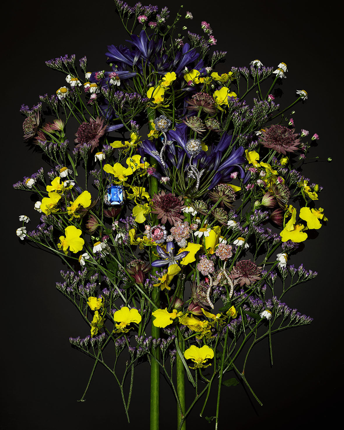 Anabela Chan Joaillerie_English Garden_Blue Cinderella Ring_Campaign Image