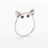 KITTY Ring. White Gold, Ring, Anabela Chan Joaillerie - Fine jewelry with laboratory grown and created gemstones hand-crafted in the United Kingdom. Anabela Chan Joaillerie is the first fine jewellery brand in the world to champion laboratory-grown and created gemstones with high jewellery design, artisanal craftsmanship and a focus on ethical and sustainable innovations.