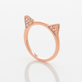 Mini KITTY Ring, Ring, Anabela Chan Joaillerie - Fine jewelry with laboratory grown and created gemstones hand-crafted in the United Kingdom. Anabela Chan Joaillerie is the first fine jewellery brand in the world to champion laboratory-grown and created gemstones with high jewellery design, artisanal craftsmanship and a focus on ethical and sustainable innovations.
