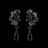 Black Diamond Ariel Earrings, Earrings, Anabela Chan Joaillerie - Fine jewelry with laboratory grown and created gemstones hand-crafted in the United Kingdom. Anabela Chan Joaillerie is the first fine jewellery brand in the world to champion laboratory-grown and created gemstones with high jewellery design, artisanal craftsmanship and a focus on ethical and sustainable innovations.