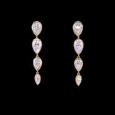 Dew Drop Earrings. Yellow Gold, Earring, Anabela Chan Joaillerie - Fine jewelry with laboratory grown and created gemstones hand-crafted in the United Kingdom. Anabela Chan Joaillerie is the first fine jewellery brand in the world to champion laboratory-grown and created gemstones with high jewellery design, artisanal craftsmanship and a focus on ethical and sustainable innovations.