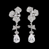 Diamond Orchid Earrings