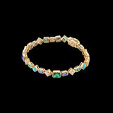Emerald Turquoise Deco Bracelet