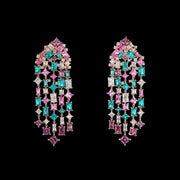 Paraiba Pink Cascade Earrings