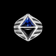 Sapphire Diamond Signet Ring