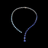 Aqua Nova Collar, Necklace, Anabela Chan Joaillerie - Fine jewelry with laboratory grown and created gemstones hand-crafted in the United Kingdom. Anabela Chan Joaillerie is the first fine jewellery brand in the world to champion laboratory-grown and created gemstones with high jewellery design, artisanal craftsmanship and a focus on ethical and sustainable innovations.