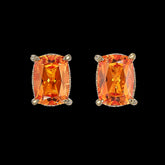 Autumn Cushion Wing Studs, Earring, Anabela Chan Joaillerie - Fine jewelry with laboratory grown and created gemstones hand-crafted in the United Kingdom. Anabela Chan Joaillerie is the first fine jewellery brand in the world to champion laboratory-grown and created gemstones with high jewellery design, artisanal craftsmanship and a focus on ethical and sustainable innovations.