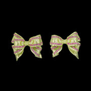 Citrus Mini Bow Tie Earrings