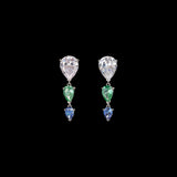 Diamond Flounder Earrings