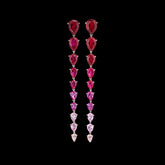 Fuchsia Nova Earrings, Earrings, Anabela Chan Joaillerie - Fine jewelry with laboratory grown and created gemstones hand-crafted in the United Kingdom. Anabela Chan Joaillerie is the first fine jewellery brand in the world to champion laboratory-grown and created gemstones with high jewellery design, artisanal craftsmanship and a focus on ethical and sustainable innovations.