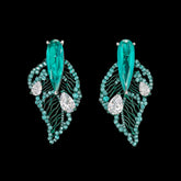 Paraiba Titan Earrings, Earring, Anabela Chan Joaillerie - Fine jewelry with laboratory grown and created gemstones hand-crafted in the United Kingdom. Anabela Chan Joaillerie is the first fine jewellery brand in the world to champion laboratory-grown and created gemstones with high jewellery design, artisanal craftsmanship and a focus on ethical and sustainable innovations.