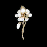 Gold Cherry Corsage Brooch