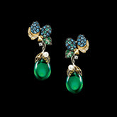 Greenberry Drop Earrings, Earring, Anabela Chan Joaillerie - Fine jewelry with laboratory grown and created gemstones hand-crafted in the United Kingdom. Anabela Chan Joaillerie is the first fine jewellery brand in the world to champion laboratory-grown and created gemstones with high jewellery design, artisanal craftsmanship and a focus on ethical and sustainable innovations.