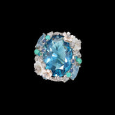 Aqua Paradise Ring, Ring, Anabela Chan Joaillerie - Fine jewelry with laboratory grown and created gemstones hand-crafted in the United Kingdom. Anabela Chan Joaillerie is the first fine jewellery brand in the world to champion laboratory-grown and created gemstones with high jewellery design, artisanal craftsmanship and a focus on ethical and sustainable innovations.
