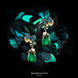 Greenberry Drop Earrings, Earring, Anabela Chan Joaillerie - Fine jewelry with laboratory grown and created gemstones hand-crafted in the United Kingdom. Anabela Chan Joaillerie is the first fine jewellery brand in the world to champion laboratory-grown and created gemstones with high jewellery design, artisanal craftsmanship and a focus on ethical and sustainable innovations.