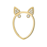 Diamond Terrier Ring, Ring, Anabela Chan Joaillerie - Fine jewelry with laboratory grown and created gemstones hand-crafted in the United Kingdom. Anabela Chan Joaillerie is the first fine jewellery brand in the world to champion laboratory-grown and created gemstones with high jewellery design, artisanal craftsmanship and a focus on ethical and sustainable innovations.