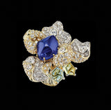 Sapphire Blossom Ring